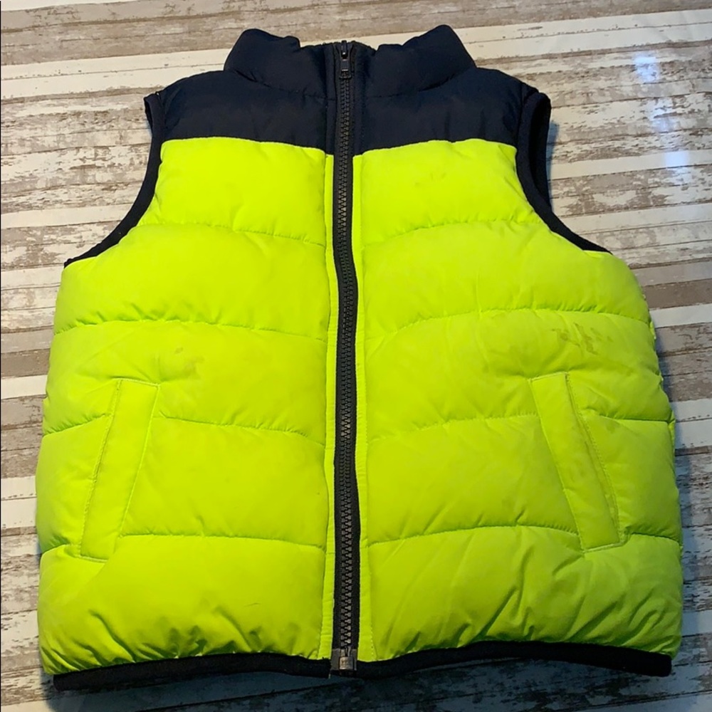 Gymboree Boys Neon Puffer Vest